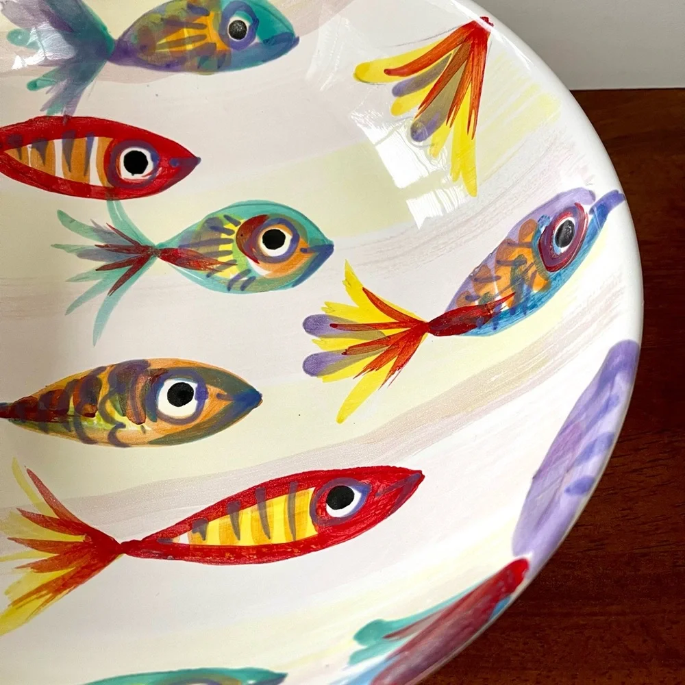 Vietri Pesci Colorati Deep Bowl 11” in Diameter